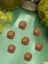 Elephant Emblem Button