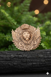 Shrivani Regal Lion Crest Brooch