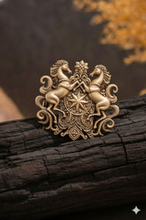 Shrivani Royal Stallion Crest Brooch